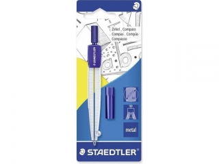 Cyrkiel szkolny z etui na grafity, blister, Staedtler [opakowanie=20szt] (wyprzeda targ gdd)