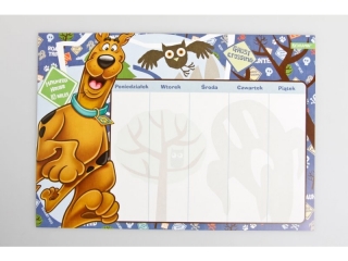 PLAN LEKCJI Z MAGNESEM SCOOBY DOO [opakowanie=12szt]