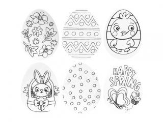 Zestaw do dekoracji 374 elementy Pisanki TITWLK