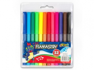 PENMATE KOLORI FLAMASTRY DINO 12 KOLORÓW