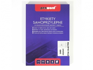 ETYKIETY SAMOPRZYLEPNE A4 24 x 70 x 37  100 ARKUSZY