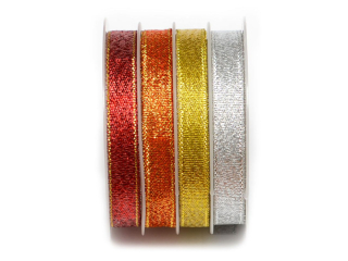 Wstążka brokatowa WBO-10-01 10mm X3m, displ=6rol.