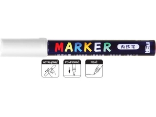 Marker akrylowy 1-2 mm, biały, MG
