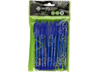Dugopis ze skuwk 0, 7 mm ZENITH HANDY niebieski - 10 szt. opp bag [opakowanie=25szt]