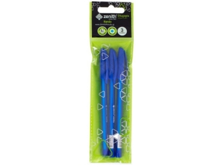 Dugopis ze skuwk 0, 7 mm ZENITH HANDY niebieski - 3 szt. opp bag [opakowanie=50szt]