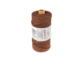 Sznurek baweniany SBW-109 c.brzowy 3mm x 100m (splot 21 nitek)