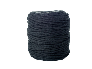 Sznurek baweniany do makramy SBK-14 czarny 5mm x 100m (splot 21 nitek)