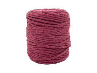 Sznurek baweniany do makramy SBK-16 bordowy 5mm x 100m (splot 21 nitek)