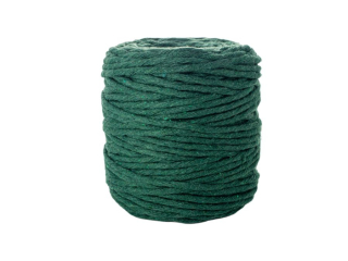 Sznurek baweniany do makramy SBK-18 zielony 5mm x 100m (splot 21 nitek)