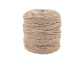 Sznurek bawełniany do makramy SBK-26 beżowy 5mm x 100m (splot 21 nitek)