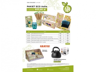 Pakiet promocyjny ASTRA P11 Eco Astra o wartości 603, 66 zł + gratis do wyboru