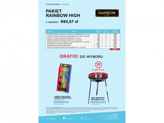 Pakiet promocyjny ASTRA P10 Rainbow Hihg o wartości 692, 57 zł + gratis do wyboru