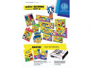 Pakiet promocyjny ASTRA P2 Astrino o wartości 1237 zł + gratis do wyboru