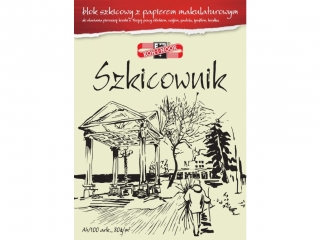 BLOK - SZKICOWNIK A4 Z PAPIERU MAKULATUROWEGO 80 G. 100 KARTEK