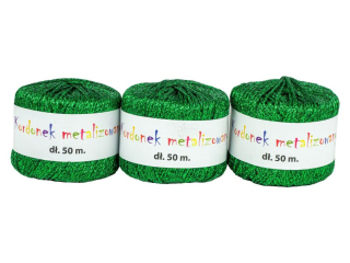Kordonek KOB-05 metalizowany zielony 2mmX50m op.= 3szt.