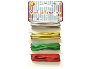 Gumki dekoracyjne GUM-6434 2mm x 2m sr, zł, zi, cz
