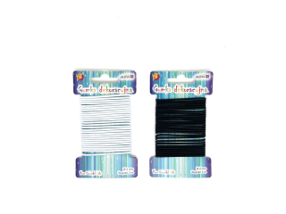 Gumki dekoracyjne GUM-8329 czarne i biae, 2mm x 2m