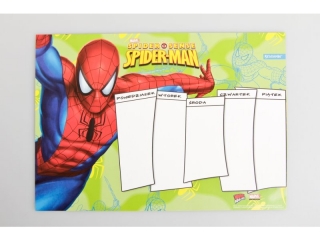 PLAN LEKCJI Z MAGNESEM SPIDER MAN [opakowanie=12szt]