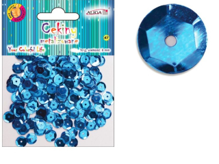 Cekiny metal.MT-6591(52) nieb.10g