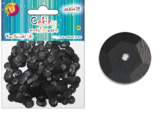 Cekiny metal.MT-0211(87)czarne 10g.