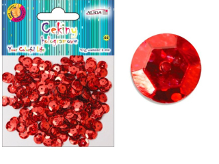 Cekiny holog.MT-6599(60) czerw. 10