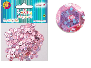 Cekiny holog.MT-6601(62) j.róż. 10g