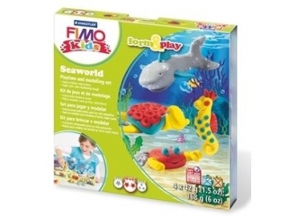 Zestaw FIMO Kids FormxPlay, Ocean, 4 x 42g + akcesoria, Staedtler