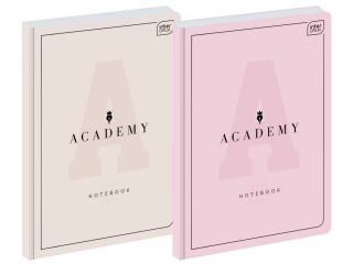 Brulion A4 96# M 90g ACADEMY PASTEL [opakowanie=5szt]
