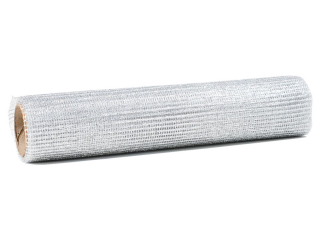Siatka dekoracyjna SR-2461 srebrna  24cm x 3m PROM.
