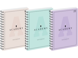 Koozeszyt A5 100# 90g ACADEMY PASTEL [opakowanie=5szt]