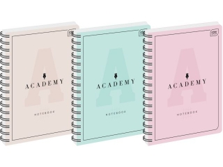 Koozeszyt A4 100# 90g ACADEMY PASTEL [opakowanie=5szt]
