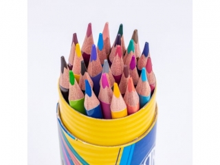 Kredki owkowe trjktne ASTRA w tubie - 24 kolory+ temperwka  [opakowanie=6szt]