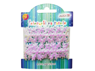 Śnieżynki TC-6205 na taśmie 2m x 2, 5cm