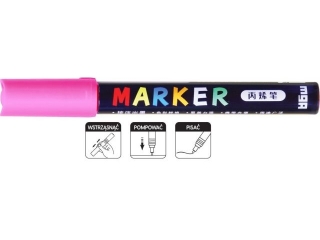 Marker akrylowy 1-2 mm, różowy, MG