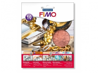 Arkusze metaliczne FIMO, miedziane, 10 ark, Staedtler [opakowanie=5szt]