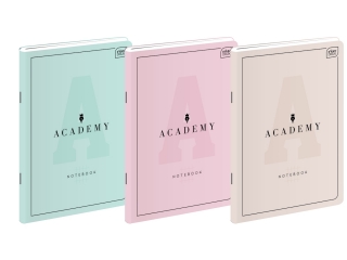 Zeszyt A4 60# M 90g ACADEMY PASTEL [opakowanie=5szt]