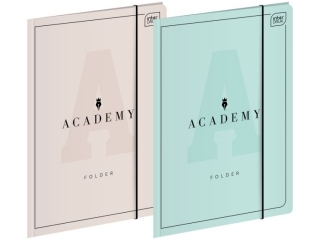 Teczka z gumk A4+ ACADEMY PASTEL [opakowanie=10szt]
