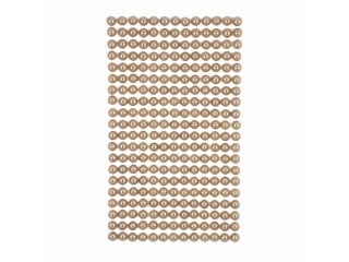 PEREKI SAMOPRZYLEPNE 6 MM, 260 SZT. BEIGE [opakowanie=5szt]
