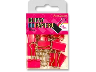 PENMATE KLIPSY DO PAPIERU 19 MM KOLOR RÓŻOWE