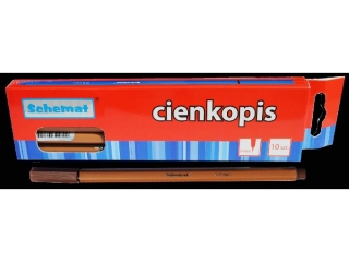 Cienkopis 0.4mm 8293 brzowy [opakowanie=10szt]