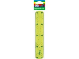 Linijka Fiorello plastikowa elastyczna - 20cm GR-F200 [opakowanie=20szt] (sz)