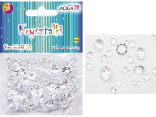 Krysztaki MT-7783 przezroczyste mix wielkoci op.12g