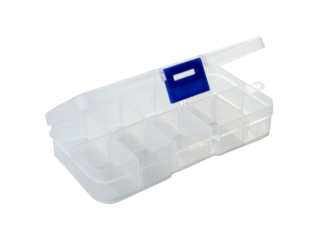 Pudełko plastikowe PUD-9914 organizer z 10 przegródkami, wym.13x6, 5x2cm