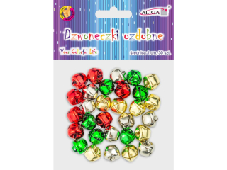 Dzwoneczki DZW-7738 ozdobne  mix kolorw 1cm / 30szt.