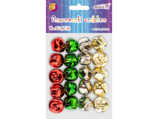Dzwoneczki  DZW-7745 ozdobne mix kolorw 1, 5cm / 20szt.