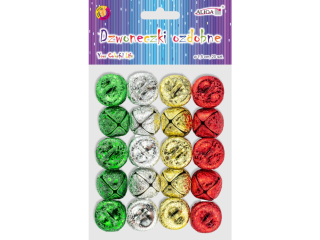 Dzwoneczki DZW-3669 ozdobne, mix kolorw, rozm.1, 5cm, op.20szt.