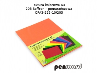 BRYSTOL/TEKTURA KOL. A3 203 SAFFRON/POMARAŃCZOWA a10 CPA3-225-10 (SZPSH)