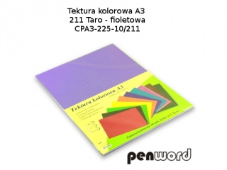 BRYSTOL/TEKTURA KOL. A3 211 TARO/FIOLETOWA a10 CPA3-225-10 (SZPSH)