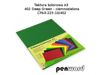 BRYSTOL/TEKTURA KOL. A3 402 DEEP GREEN/CIEMNOZIELONA a10 CPA3-225-10 (SZPSH)