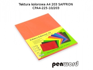 BRYSTOL/TEKTURA KOL. A4 203 SAFFRON/POMARAŃCZOWA CPA4-225-10 (SZPSH)
